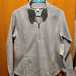 Brand New with tags Grey fleeced quarter zip size small